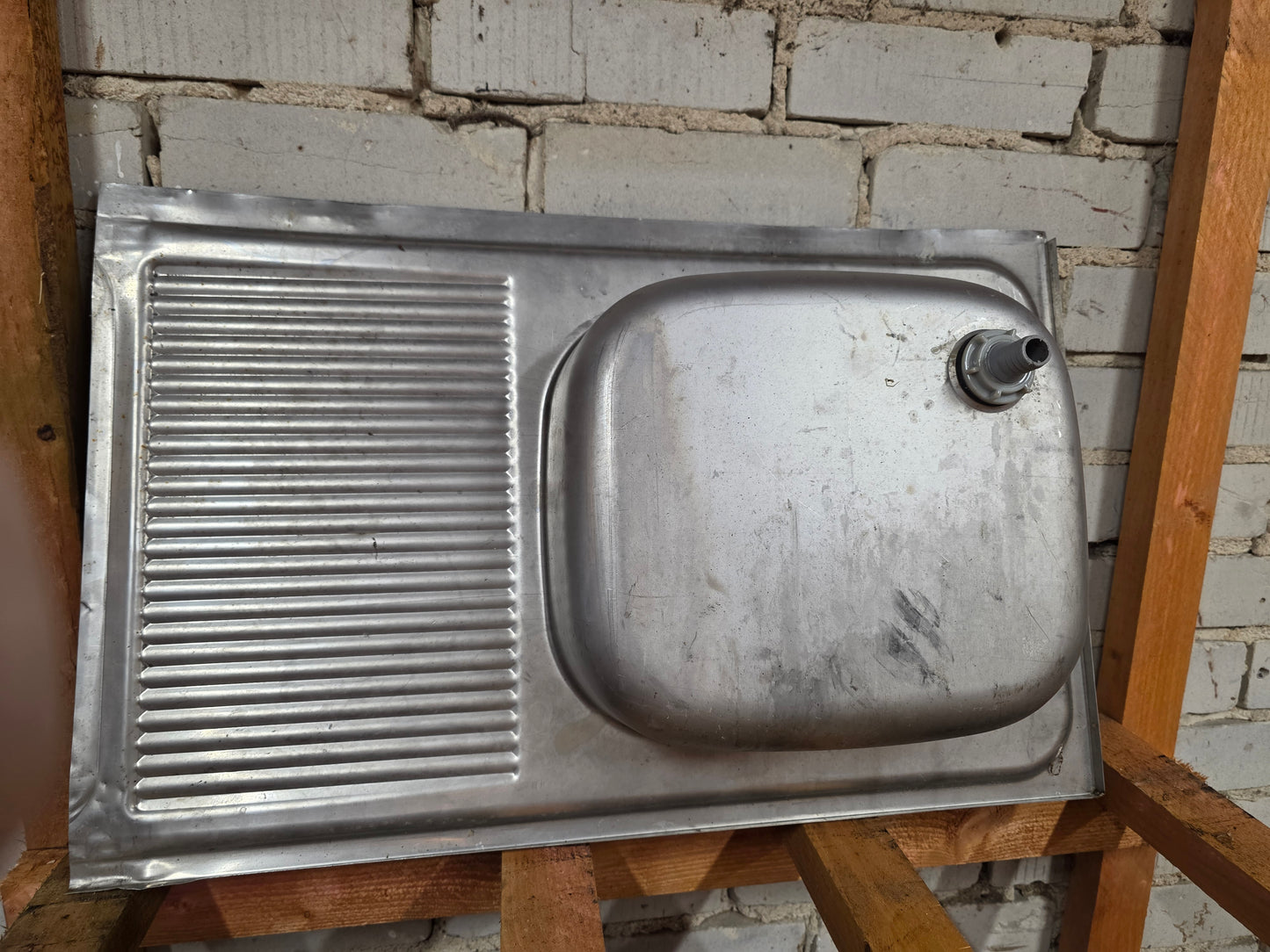Waschbecken Metall 67cm x 43cm Wohnwagen