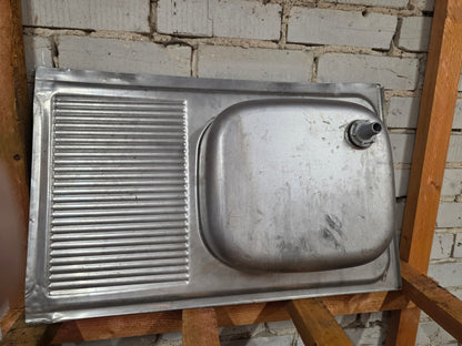 Waschbecken Metall 67cm x 43cm Wohnwagen