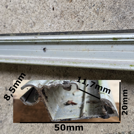 Hobby Prestige 680 Fensterleiste Kederleiste Silber Kederschiene Wohnwagen
