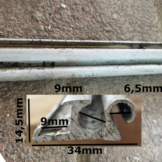 Knaus Passat Fensterleiste Kederleiste Silber Kederschiene Wohnwagen